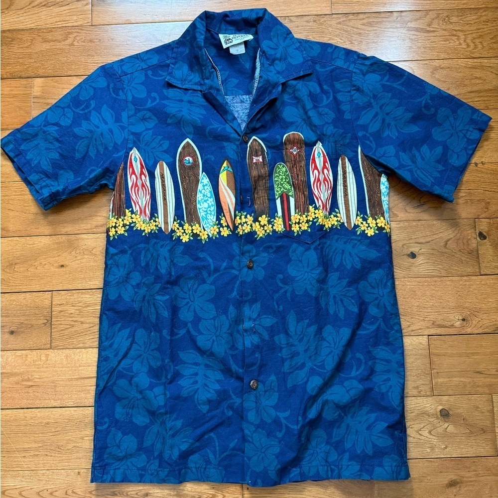 🖤Aloha Republic Cotton Button Up Vintage Hawaiian Shirt